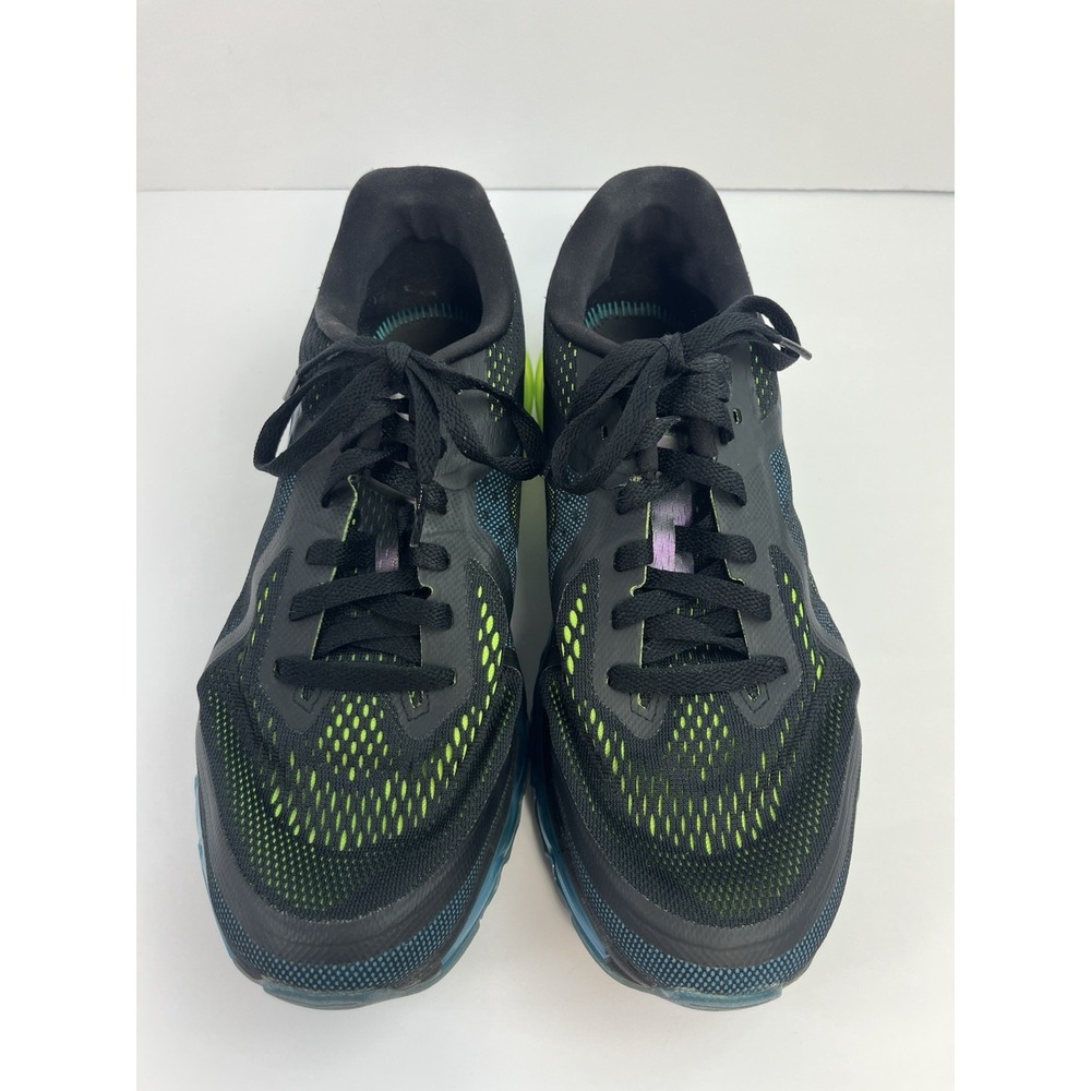 Nike Air Max 2014 Men's Size 10.5 Photo Blue Black Green Running Shoes Sneakers - Picture 3 of 8